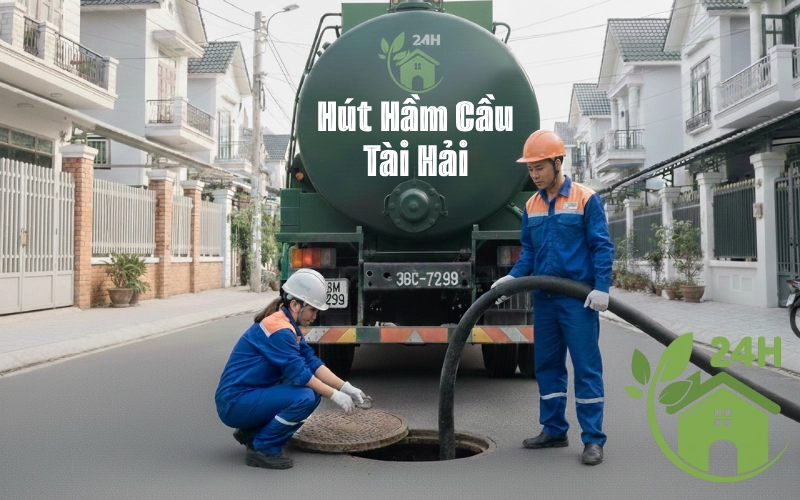 Xe hút hầm cầu gia đình thi công tại khu dân cư – có mặt nhanh 24/7