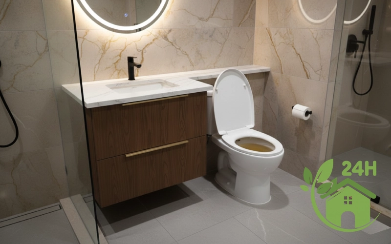 Giải đáp hầm cầu đầy có nguy hiểm không qua hình ảnh bồn cầu bị tắc nghẽn thực tế