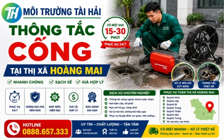 Thông Tắc Cống Tại Hoàng Mai – Uy Tín, Phục Vụ Nhanh