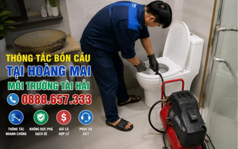 Thông Tắc Bồn Cầu Tại Hoàng Mai Nhanh Chóng, Uy Tín