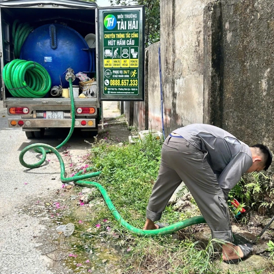 Thợ Môi Trường Tài Hải Thi Công Hút Hầm Cầu Tại Nghệ An